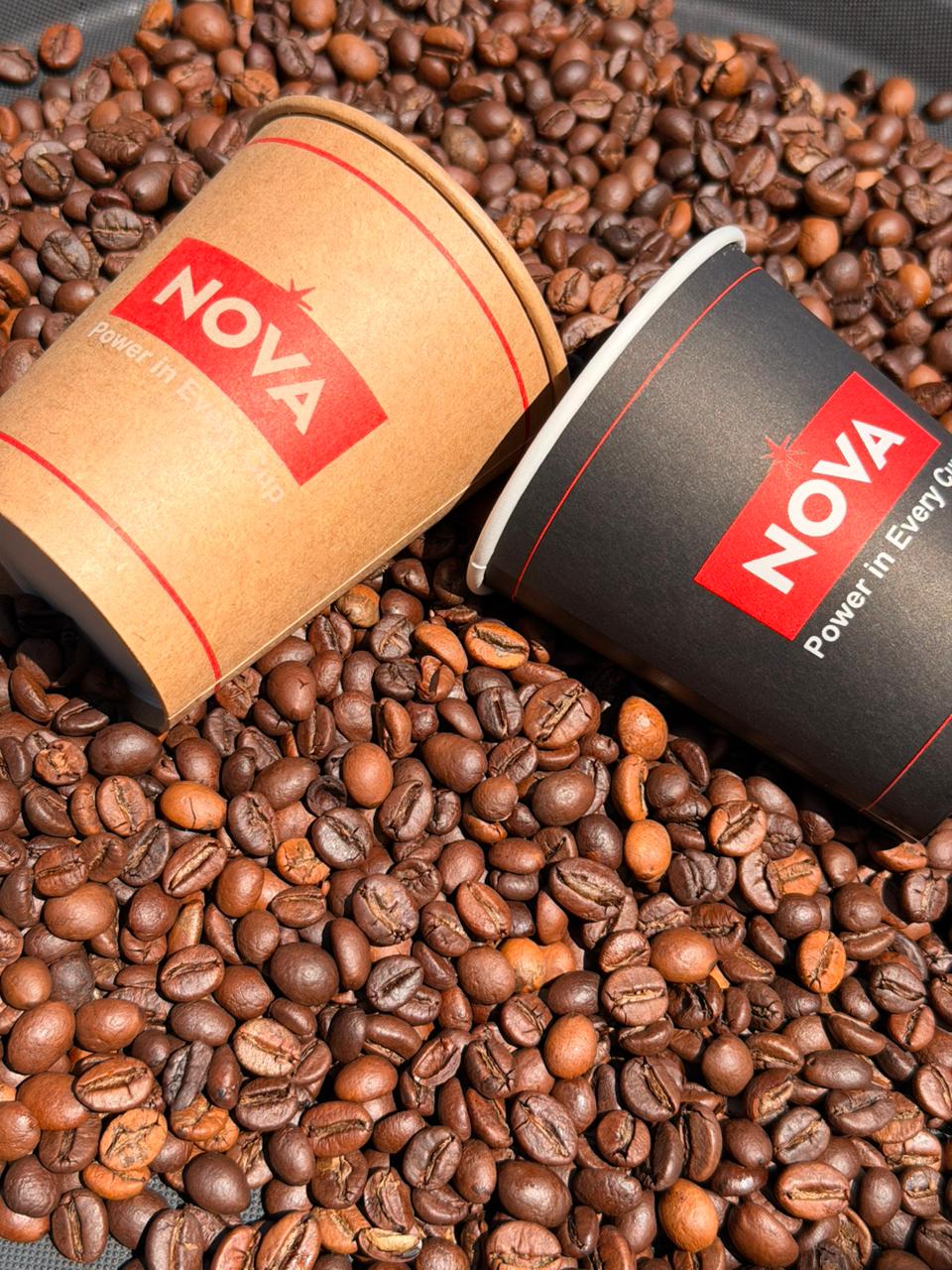 NOVA black and natural cups